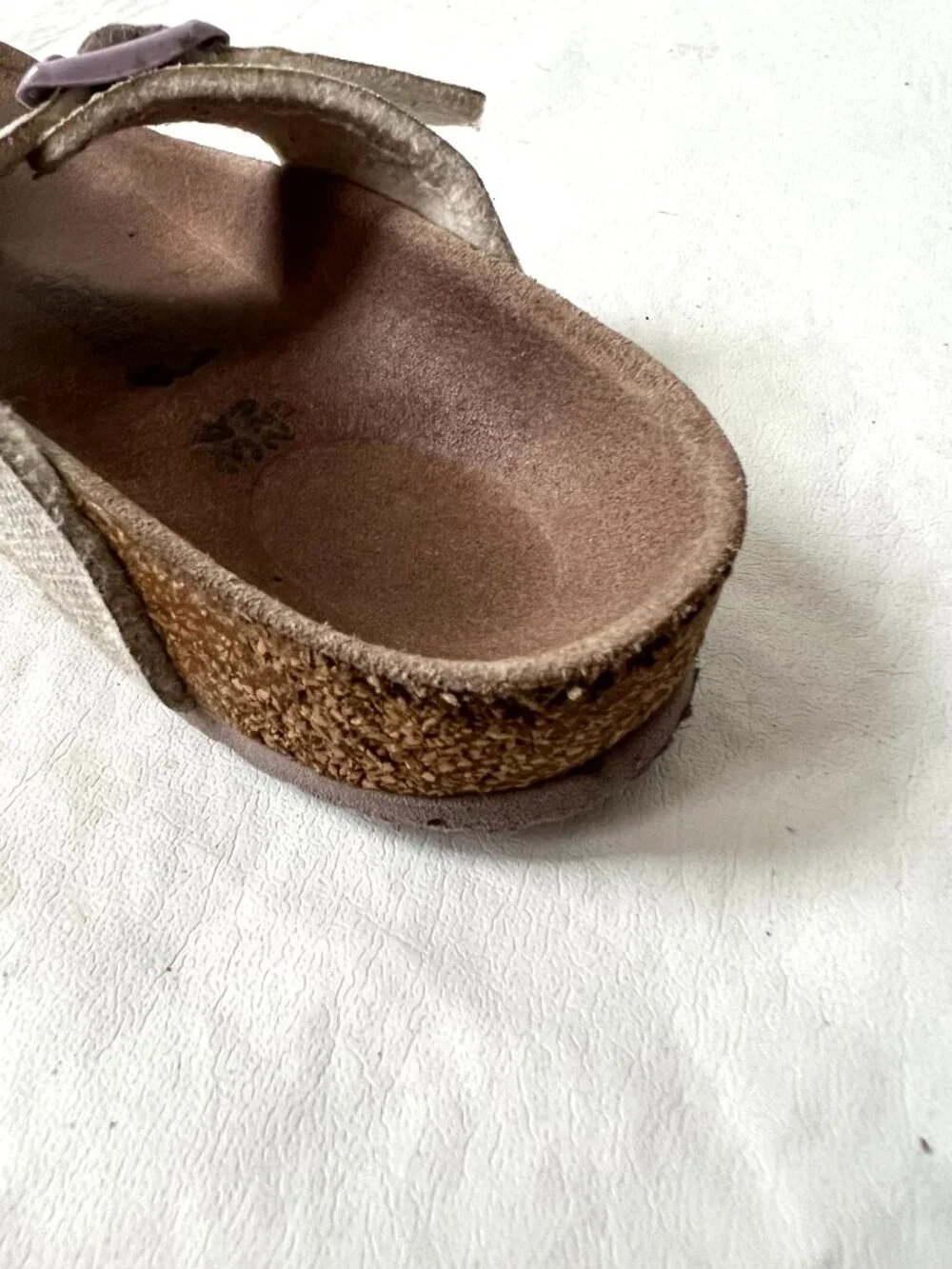 Birkenstock sandals Gizeh EU 34 kids 3 3.5 silver holographic snake birko flor